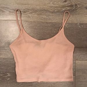 Topshop Pink cropped Tank Top